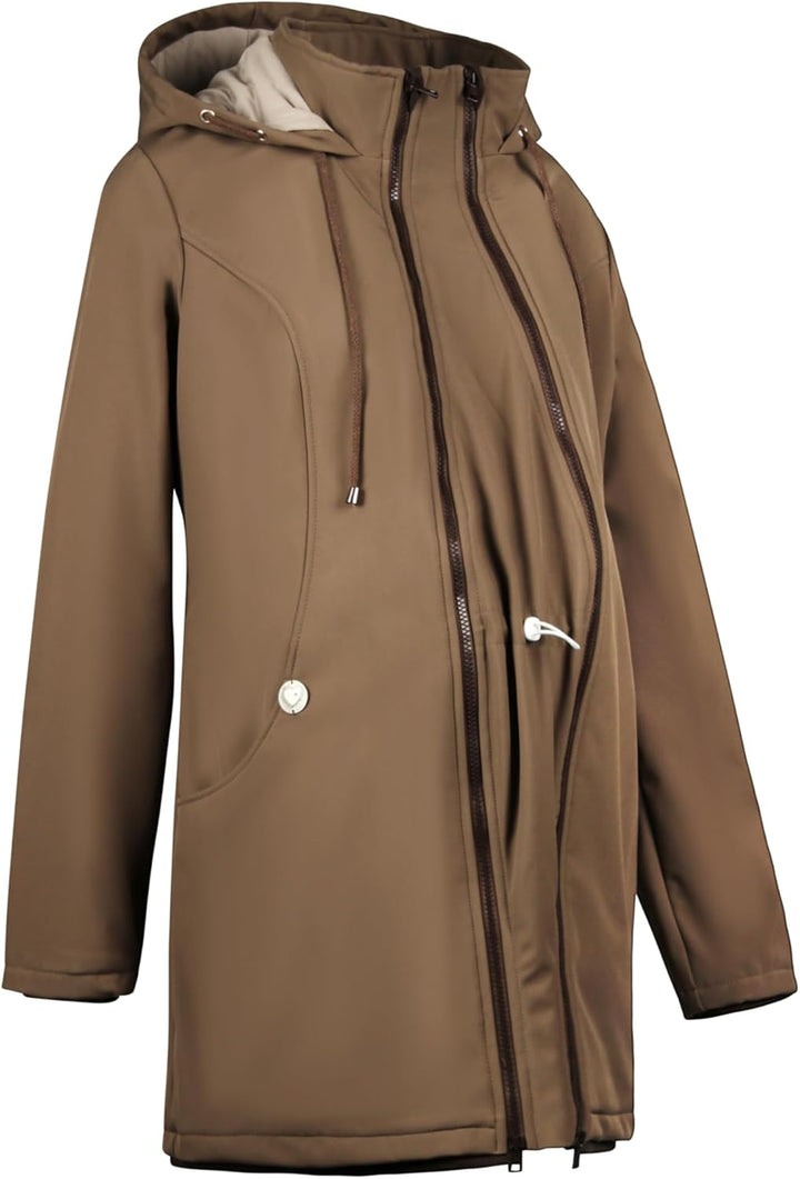 Viva la Mama – Allwetter Funktionsjacke für Mama und Baby, Umstandsjacke + Tragejacke - MELLORY M Vo