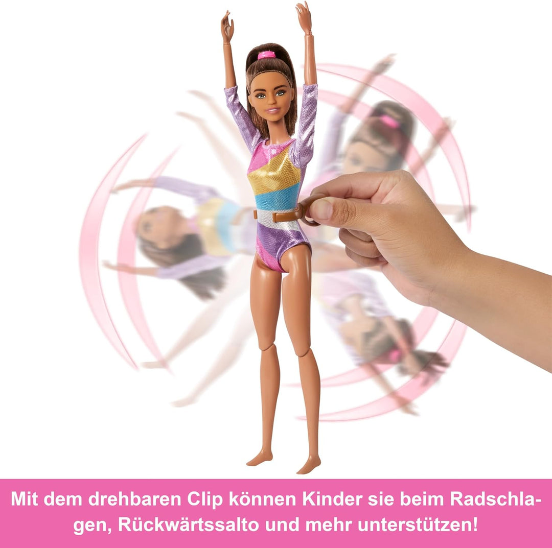 Barbie Turnspass-Spielset - über 10 thematisch passenden Teilen für siegreiche Geschichten, bunt sch