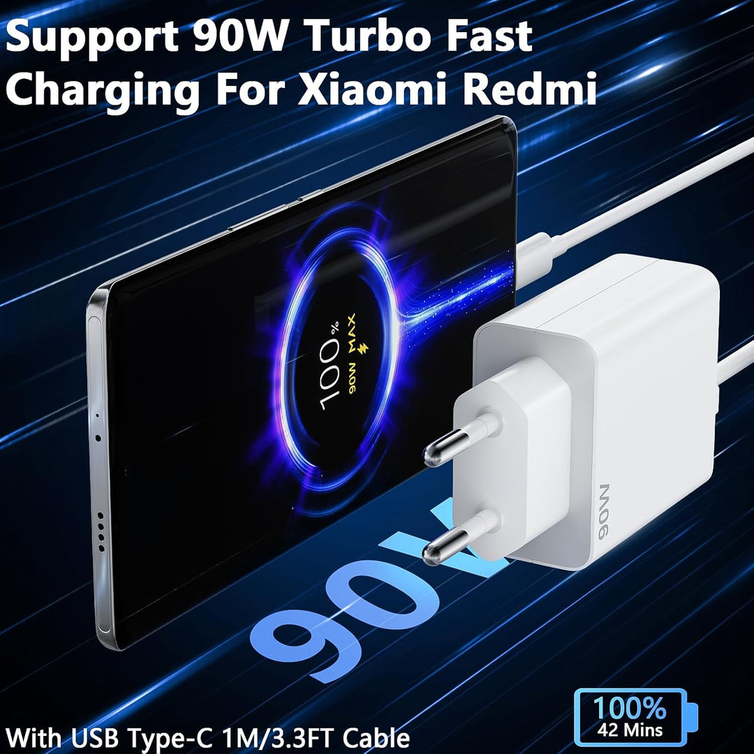 90W USB C Ladegerät für Xiaomi 17 15 Ultra 15t Pro 14 Ultra 14T 13T Redmi Note 14 13 12 Pro Poco X7