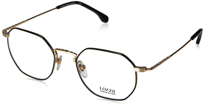 Lozza Unisex Vl2378n Sunglasses (1er Pack) 50 Rose Gold With Semi Matt Black Parts, 50 Rose Gold Wit