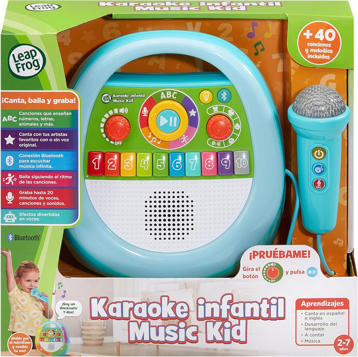VTech Leapfrog Karaoke für Kinder, elektronisches Spielzeug für Kinder ab 2 Jahren, Bluetooth, inter