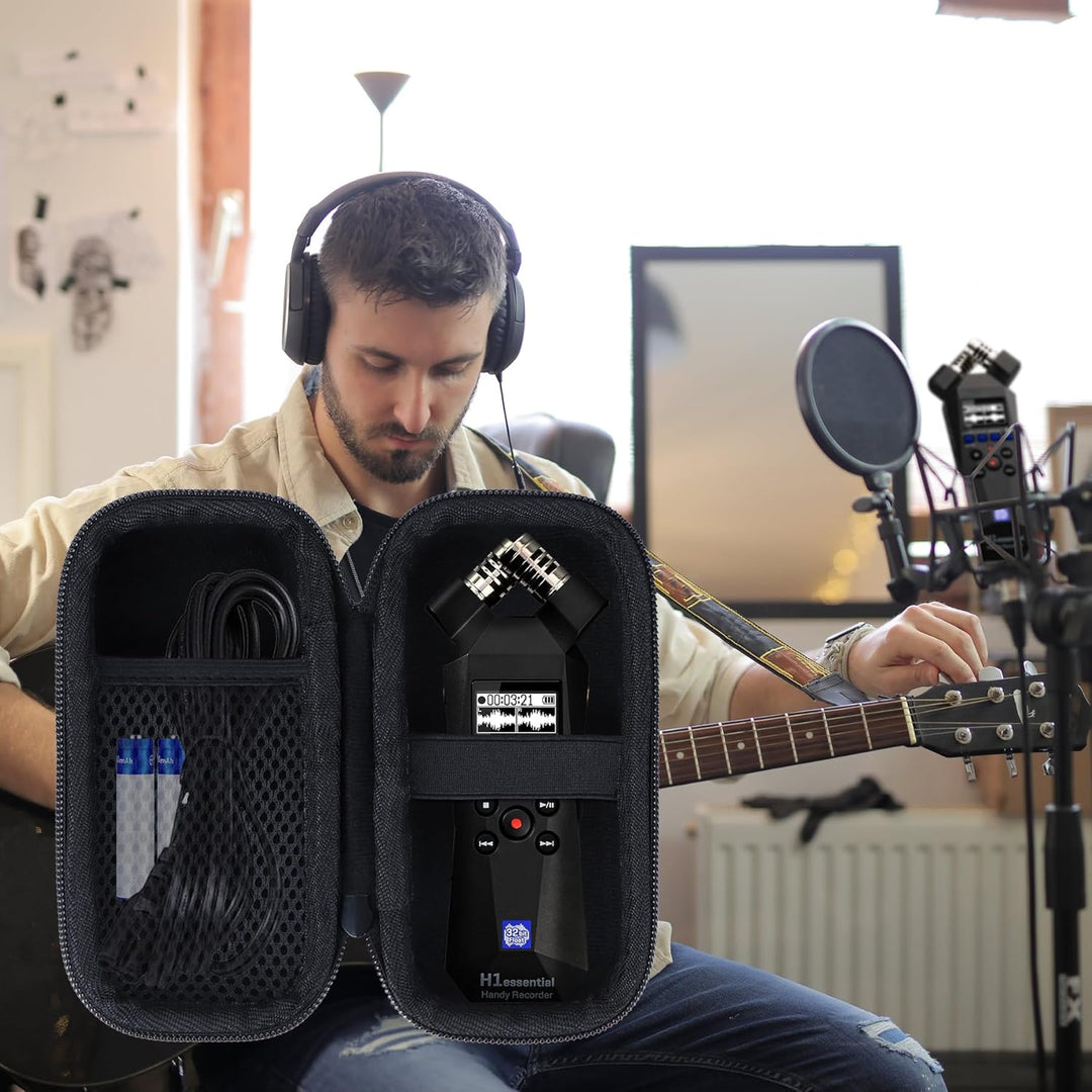 Hart Schutz Hülle Etui Tasche für Zoom H1n Tragbarer 2-Spur-USB-Recorder/Zoom H1essential 32-Bit Han