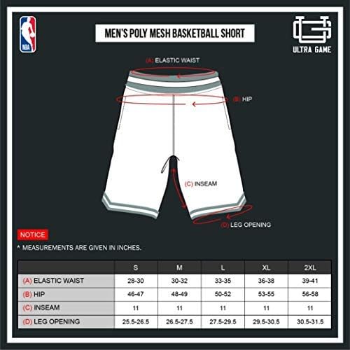 UNK Herren NBA Woven Team Logo Poly Mesh Basketball Shorts Memphis Grizzlies L, Memphis Grizzlies L
