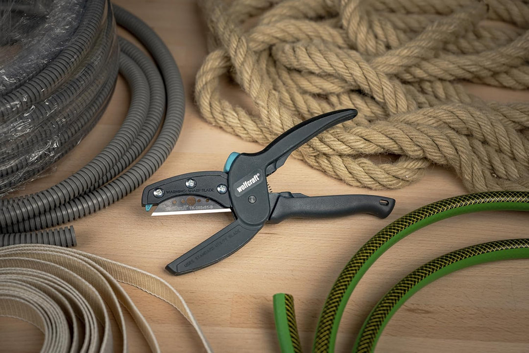 wolfcraft Allesschneider megaCut PRO – Profi-Multischneider mit PRO SHARP Klinge, ergonomischem 2-Ko