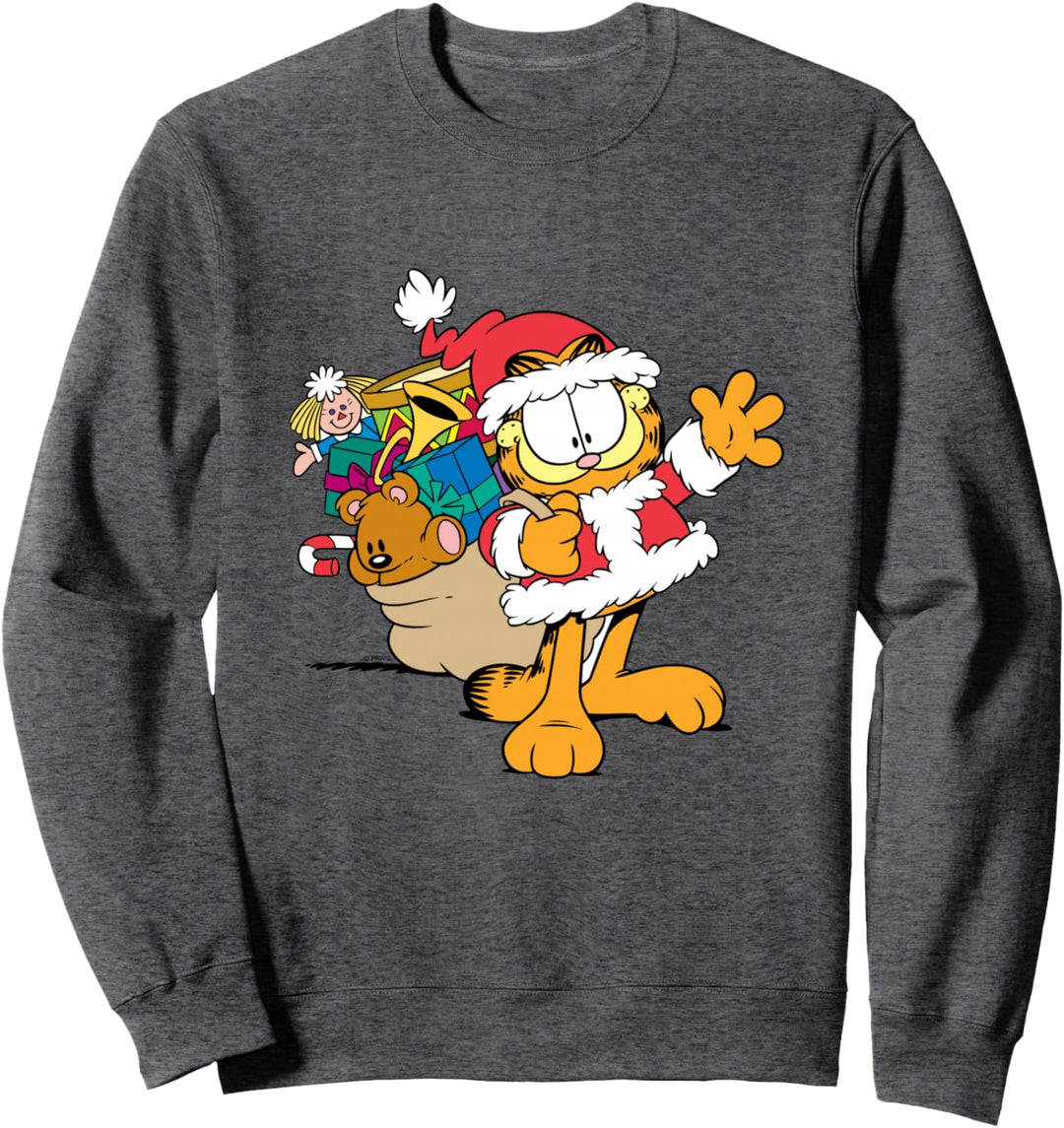 Garfield Weihnachtsmann mit Geschenken Sweatshirt