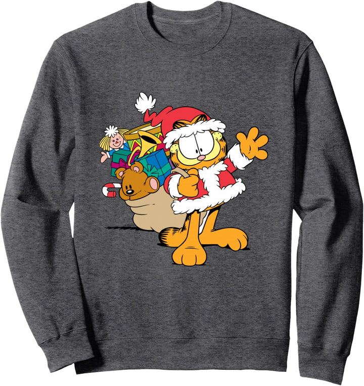 Garfield Weihnachtsmann mit Geschenken Sweatshirt