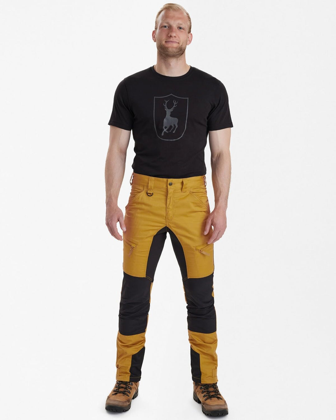 Deerhunter Rogaland Stretchhose mit Kontrast Schwemmholz Braun C48, Braun C48