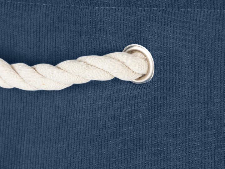 TOM TAILOR Faltbarer Wäschekorb navy gross | Wäschesammler mit Kordelgriff | Wäschesack faltbar für