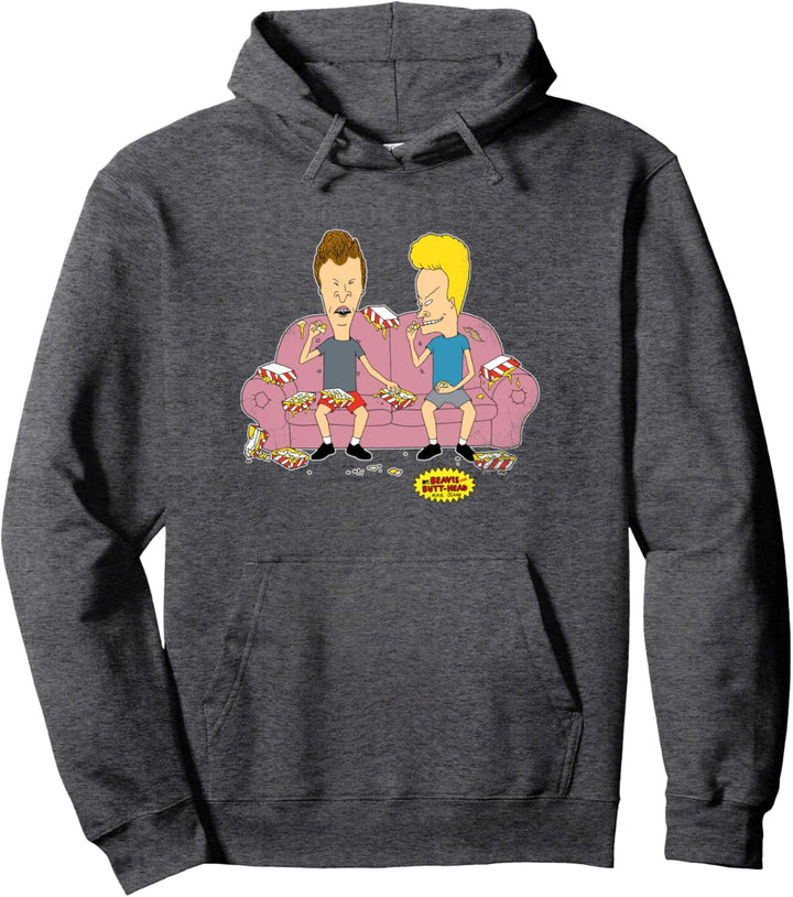 Beavis and Butt-Head Nachos Couch Pullover Hoodie
