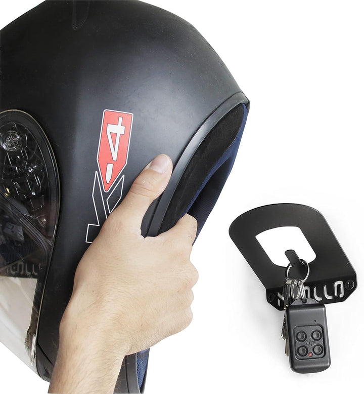 MEOLLO Helmhalter Helm Wandhalterung (100% Stahl) MINI SCHWARZ X3, MINI SCHWARZ X3