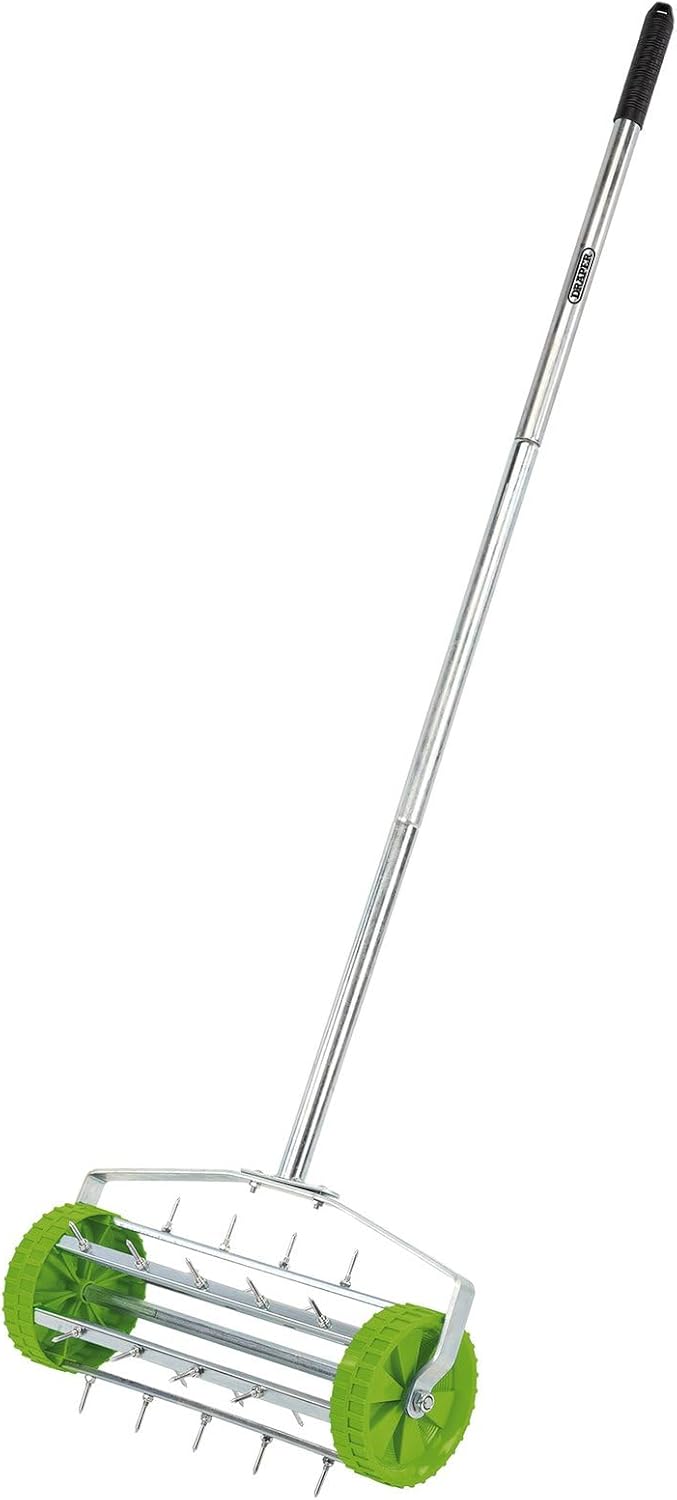 Draper Rollender Rasenlüfter mit 450 mm Stacheltrommel — 83983 — für Gartengrasbelüftung mit 33 mm Z