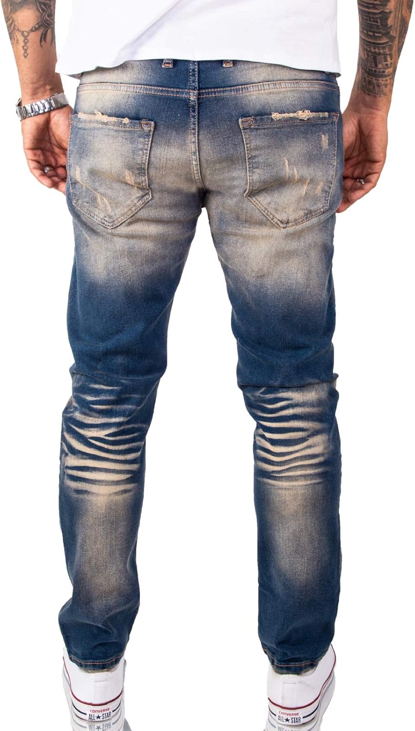 Rock Creek Herren Jeans Hose Denim Stretch Regular Fit Jeanshose Stonewashed W29-W44 42W / 34L Rc-31