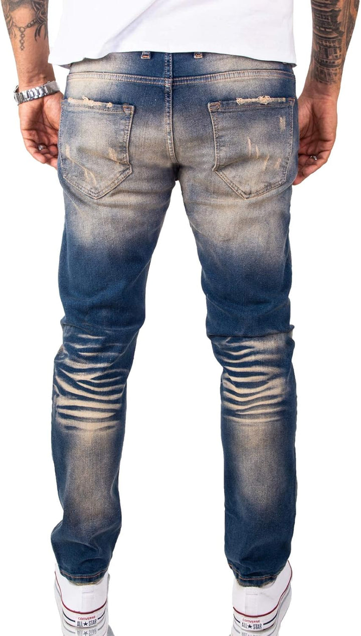 Rock Creek Herren Jeans Hose Denim Stretch Regular Fit Jeanshose Stonewashed W29-W44 42W / 34L Rc-31