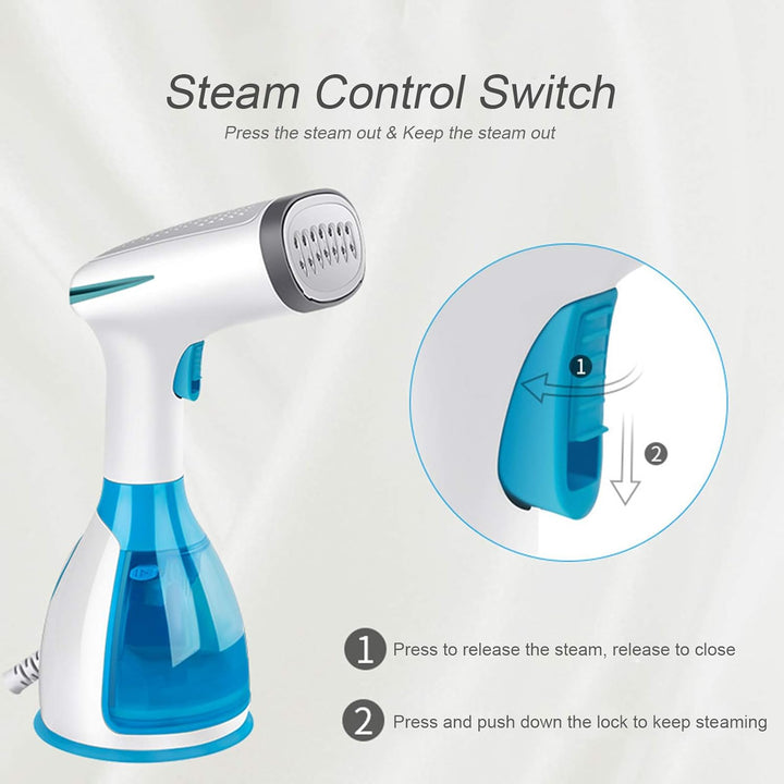 Irishom Steamer mit 1500 W und 280 ml Wassertank,ertikales Bügeleisen, tragbar, zum Bügeln von Falte