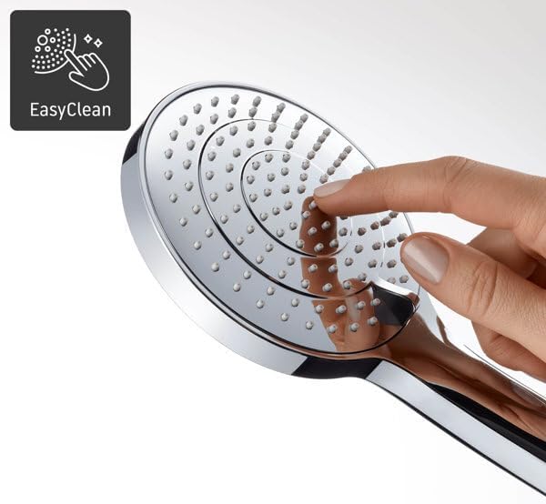 Duravit Universal Duschkopf, Duschbrause mit 3 Strahlarten (Rain, Intense Rain, Soft Rain), Handbrau