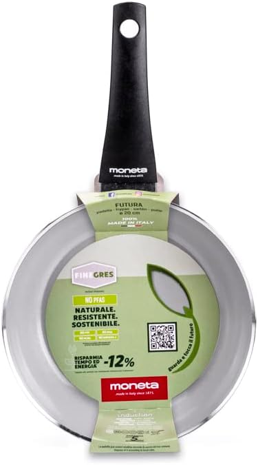 Moneta Futura-Pfanne, 24 cm, natürliche FineGres-Beschichtung, auch für Induktion geeignet, 100 Proz