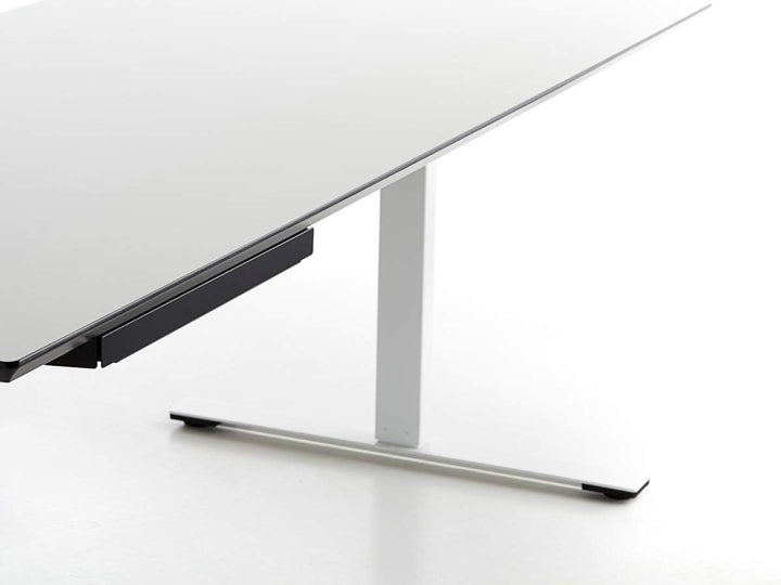 TecLines TUS007W Untertisch Schublade 186mm tief inkl. Kunststoffeinsatz S, weiss
