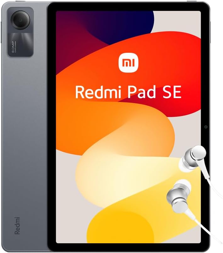 Xiaomi Redmi Pad SE Android Tablet, 11" FHD+Display, WiFi, 8000mAh Akku, MIUI 14, 4+128G(1TB TF), Vi