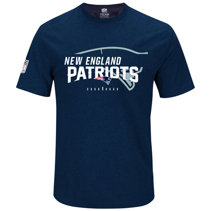 Majestic NFL New England Patriots T-Shirt Tee Football Great Value S Navy, S Navy