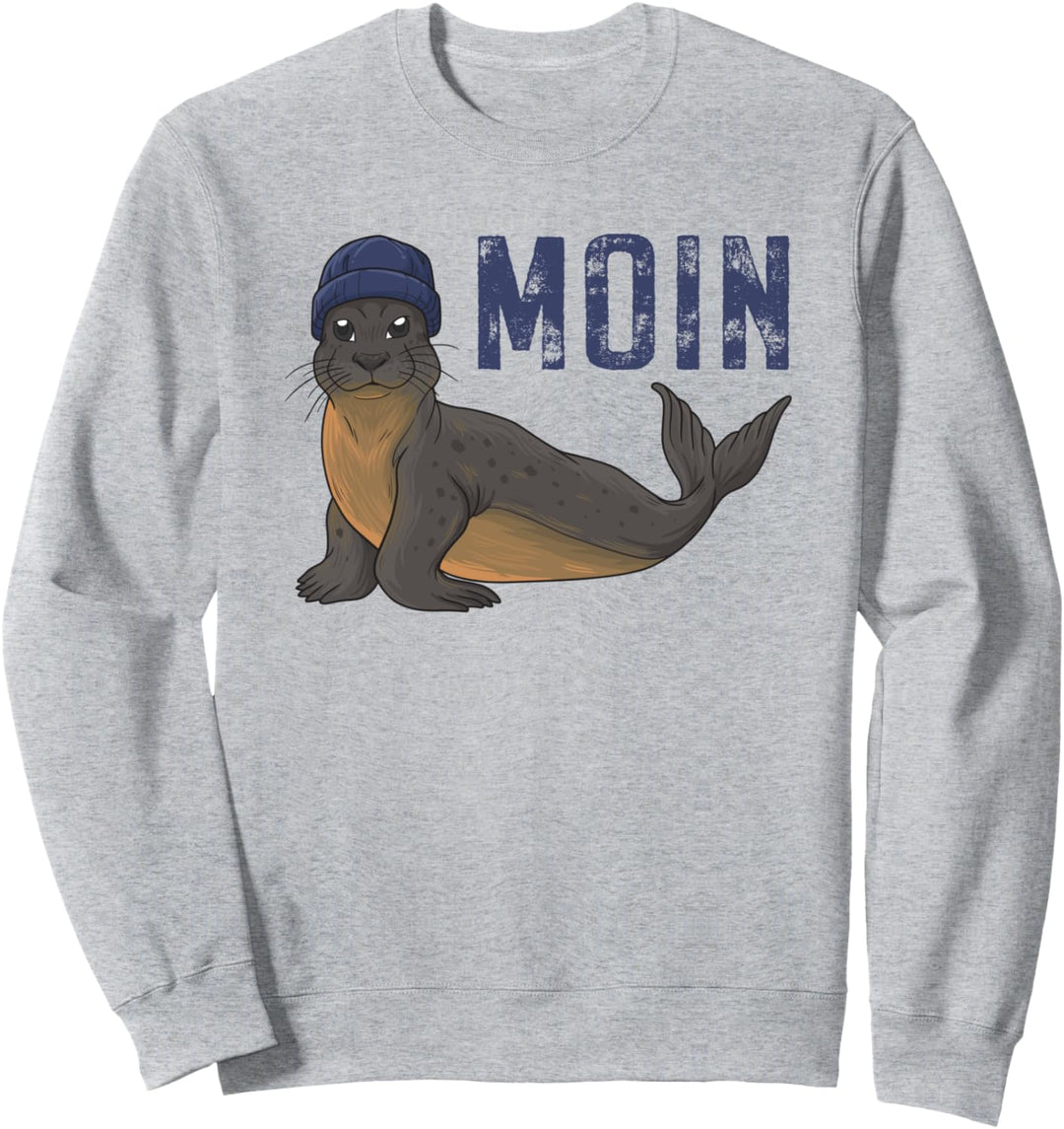 Moin Robbe Norddeutschland Vintage Heuler Retro Plattdeutsch Sweatshirt