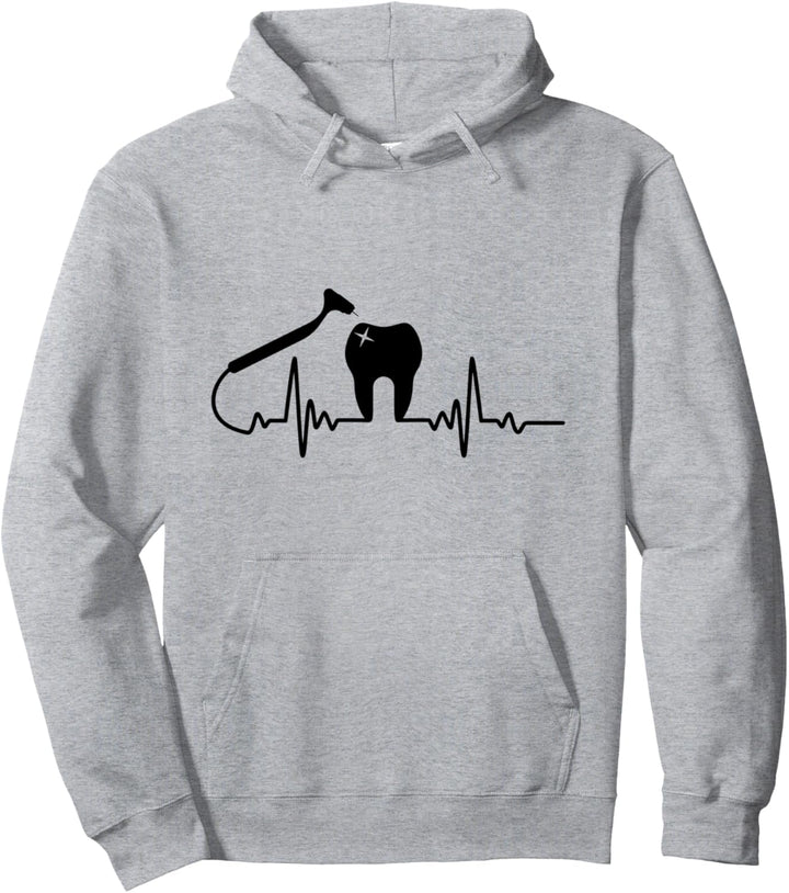 Zahnarzt Bohrer Backenzahn Karies Zahnfee Zahnärztin Pullover Hoodie