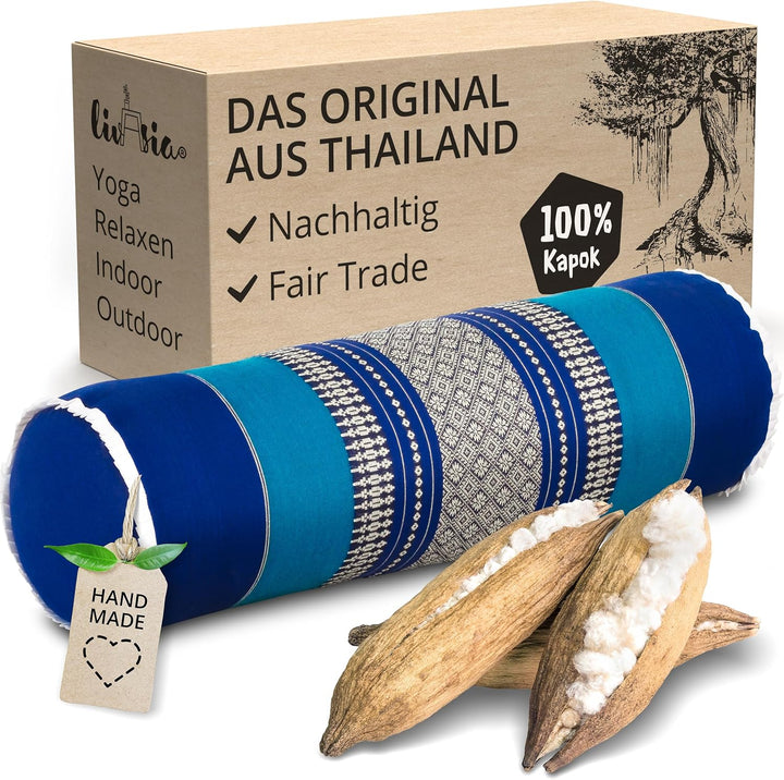 livasia Nackenrolle extralang Nackenstützkissen, Nackenkissen, Sofakissen Muster, Beinlagerungskisse