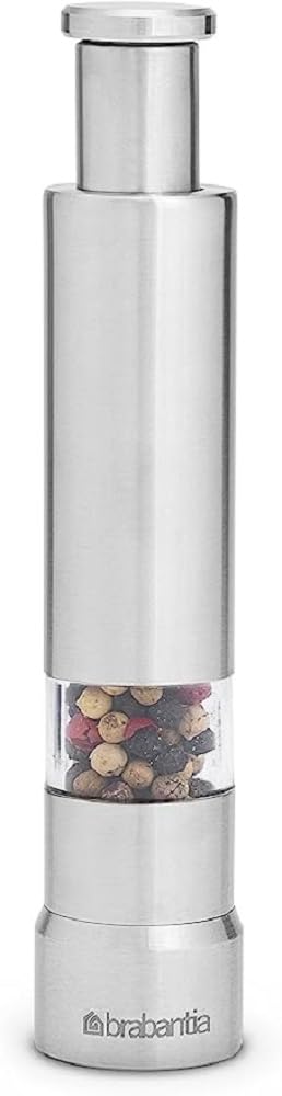 Brabantia 611407 Set mit Salz und Pfefferzer mahler, Edelstahl, grau (Mattstahl), 2er Pack