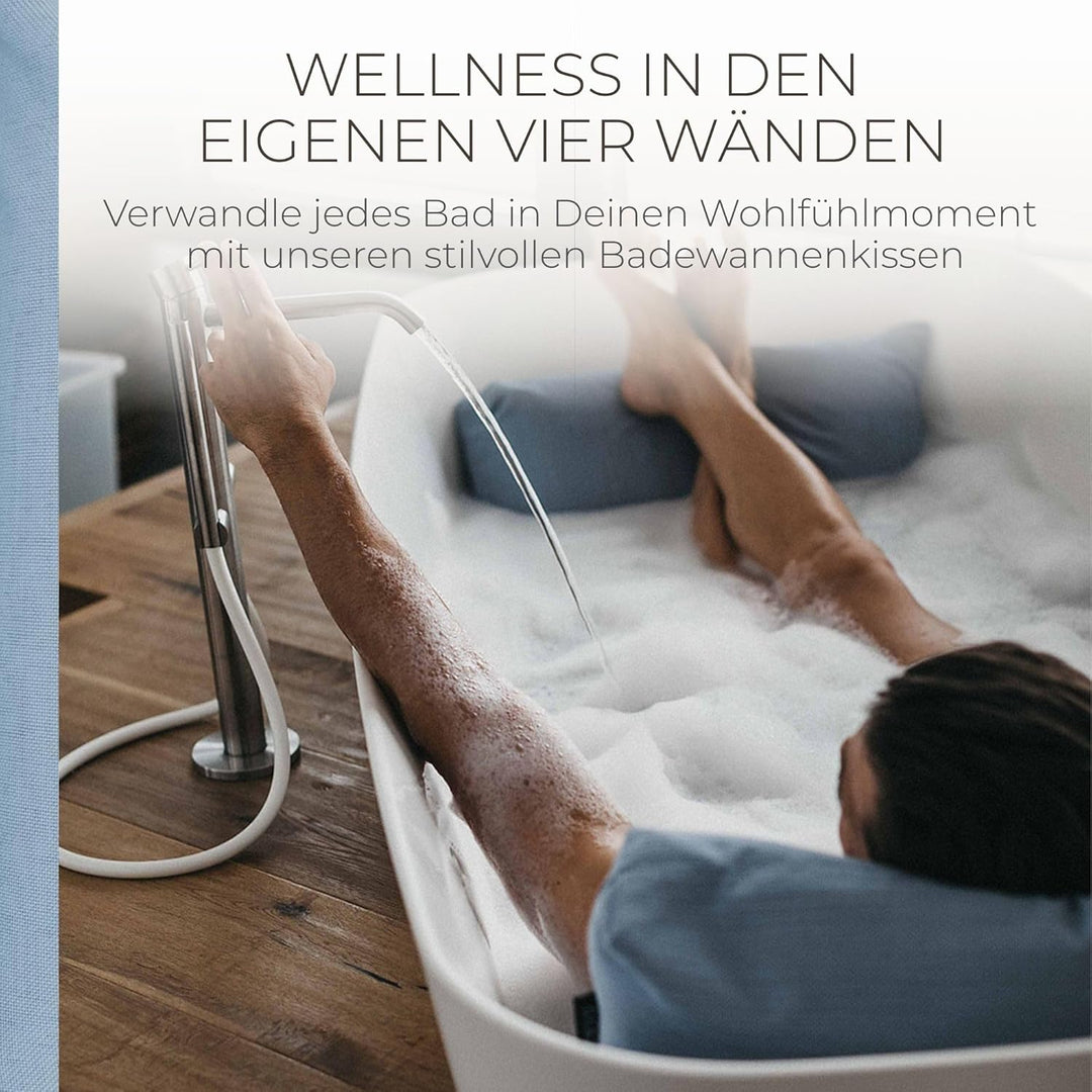BADESOFA® Fusskissen | Premium-Qualität | Badewannen-Kissen für bequemes Baden | Made in EU | Badewa