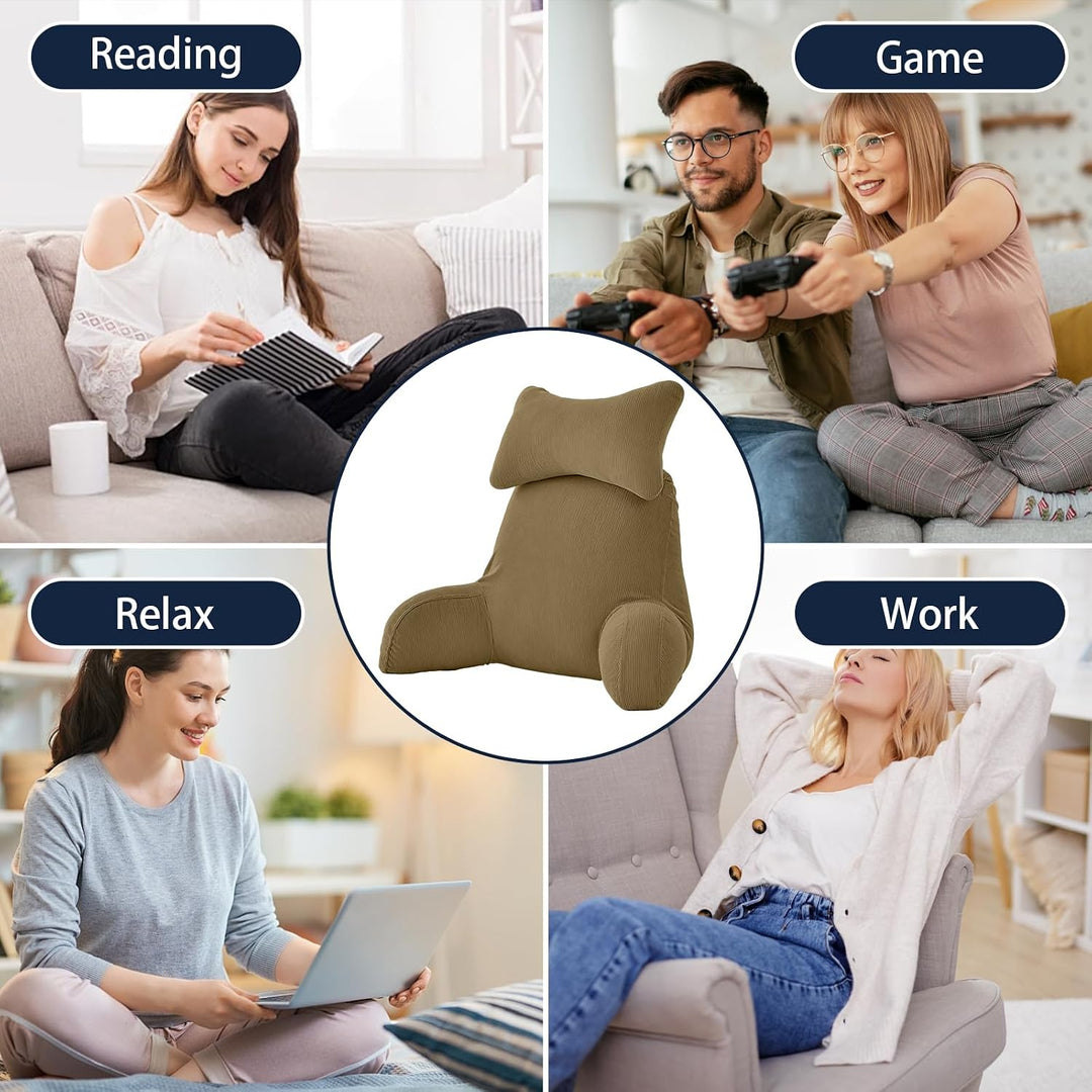 Hengrongshen Lesekissen für Bett Und Sofa, Erwachsenensofa mit Rückenlehnenkissen, Sitzkissen mit Ar
