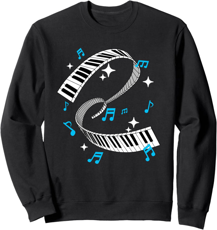 Klavier Geschenk Musiklehrer Musiker Keyboard Sweatshirt