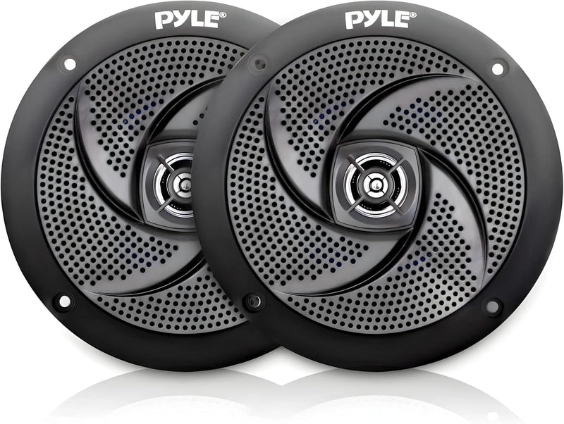 Pyle Marine Speakers - 5.25 Inch Low Profile Slim Style Waterproof Wakeboard Tower and Weather Resis