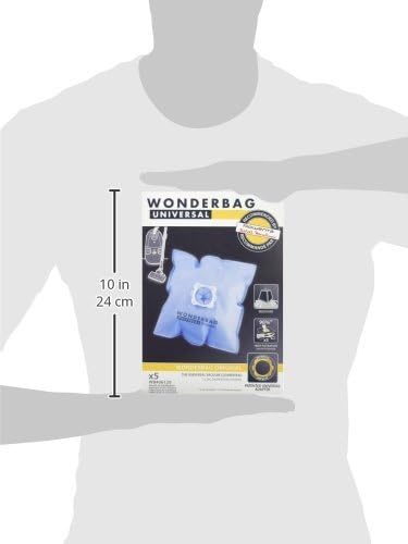 WPRO WB406-MW Wonderbag Classic Staubsaugerbeutel, 5 Beutel
