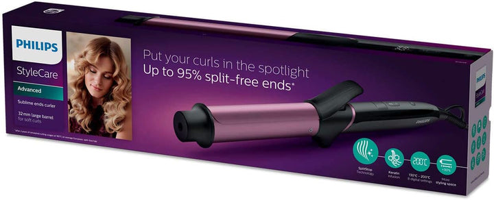 Philips StyleCare BHB868/00 Styling-Werkzeug, warm, schwarz, lila, 1,8 m, Lockenstab (Lockenstab, wa