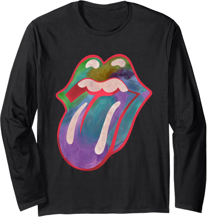 The Rolling Stones Colors Zunge Langarmshirt