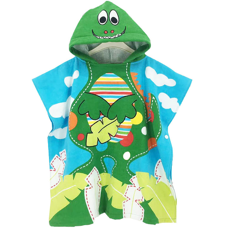 BANGSAUR Kinder Strand Pool Bad Kapuze Poncho Handtuch, 100 Baumwolle Surf Wickeltücher Wickel, Baby