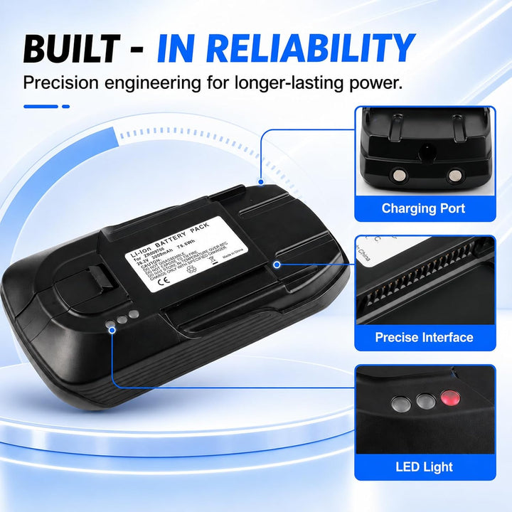 Rowenta X-Force 11.60 Lithium-Ionen-Akku, für RH98 TY98 EO98 75.6Wh 25.2V | 3000mAh kompatibel mit R