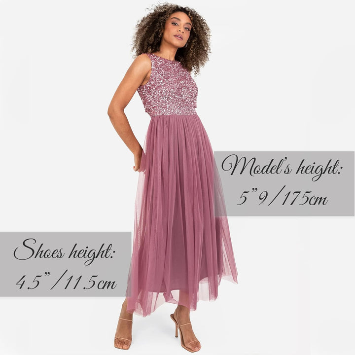 Maya Deluxe Damen Bridesmaid Dress Desert Rose 32, Desert Rose 32