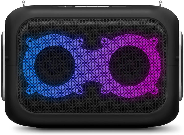 Energy Sistem Karaoke Star Party Karaoke Lautsprecher Bluetooth 5.4 50W mit 2 Mikrofonen LED Lichter