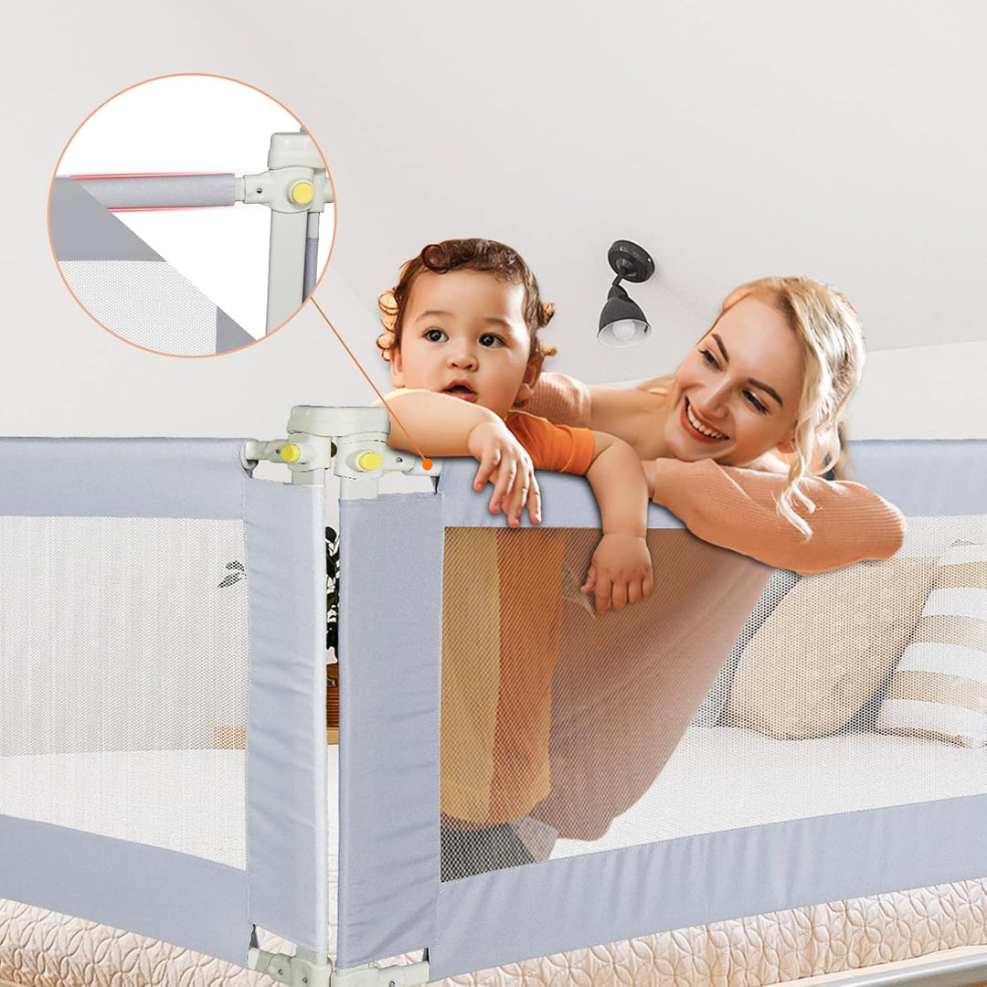 CCLIFE Bettgitter Rausfallschutz Bett Bettschutzgitter Bettschutzgitter 172 cm Anti-Fall für Baby Ki
