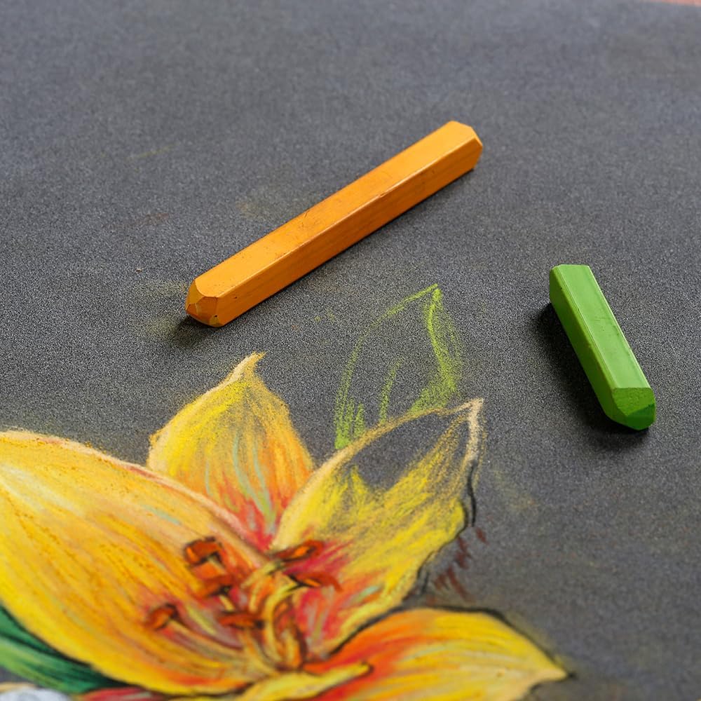 Clairefontaine 96050C Zeichenblock Pastelmat (kopfseitig geleimt, 12 Blatt, 30 x 40 cm, 360 g, mit 4