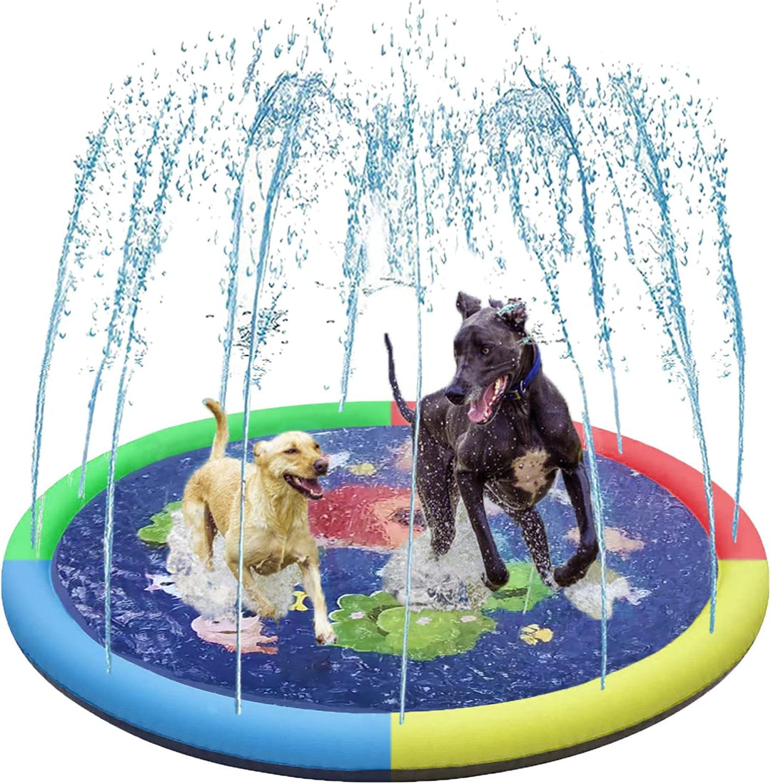 Hundepool,Planschbecken für Hunde,Sommer Outdoor Garten Spielmatte Planschbecken Wasserspielzeug,170