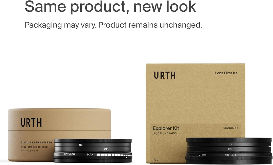 Urth 37 mm UV, Polfilter (CPL), ND2-400 Filter Kit 37mm, 37mm