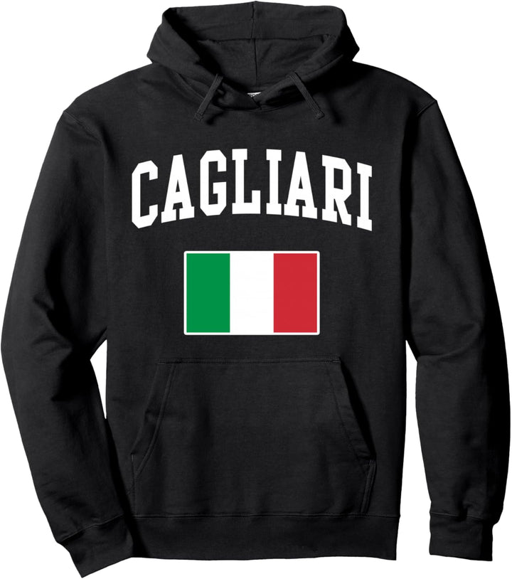 Italia Cagliari Italy Italian Flag Italiano Men Women Kids Pullover Hoodie
