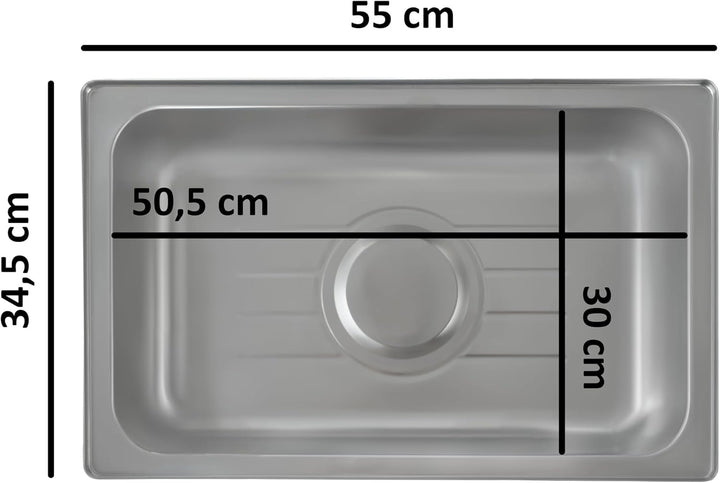Mahlzeit elektrischer Edelstahl Chafing Dish für GN 1/1 | 9 Liter, bis 80°C mit Display | Warmhalteb
