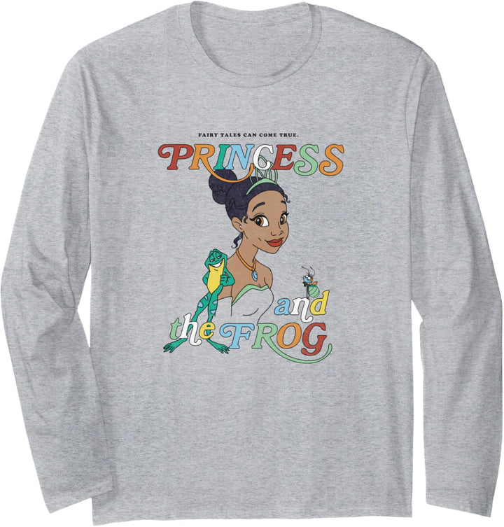 Disney Princess And The Frog Tiana And Frog Naveen Portrait Langarmshirt