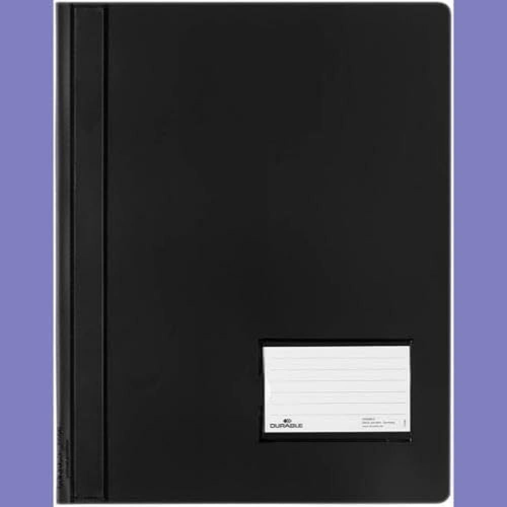 Durable Schnellhefter, überbreit, schwarz, 25er Packung, 268001, schwarz