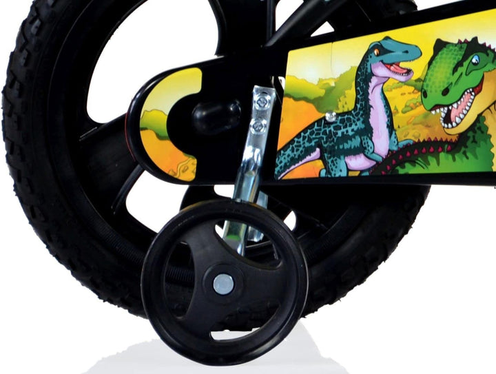 Dinosaurier Kinderfahrrad Dino- Trex Jungenfahrrad | TÜV geprüft | Original | Kinderrad mit Stützräd