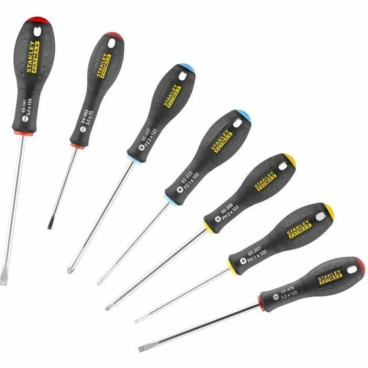 Stanley FatMax Schraubendreher-Set (7-teilig, Schlitz/Phillips/Pozidriv, Parallel 3,5 mm, 5,5 mm; Sc