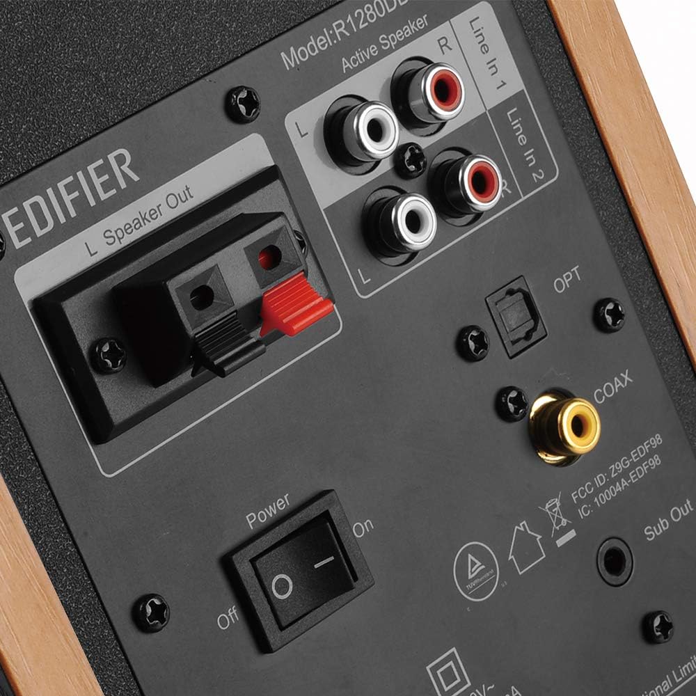 Edifier R1280DBs Aktive Bluetooth Regallautsprecher - Optischer Eingang Aktiv lautsprecher - 2.0 Kab