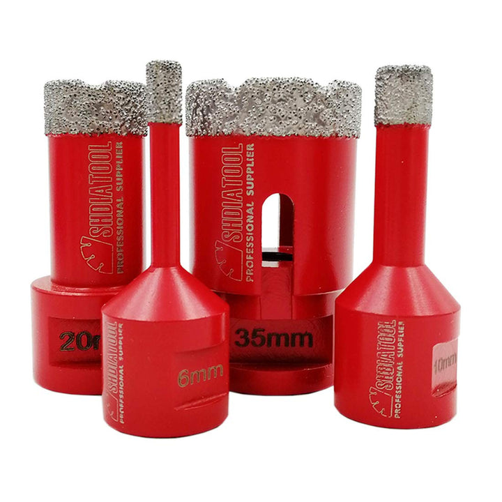 SHDIATOOL Trockene Diamant-bohrkronen Set Vakuumgelötete Bohrungen Porzellan Fliesen Granit Marmor (